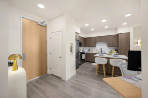 open kitchen area house in Clara