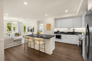 open area with living space.