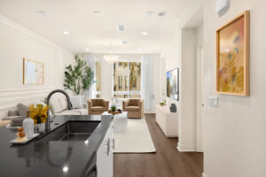Open area kitchen with modern feature-1