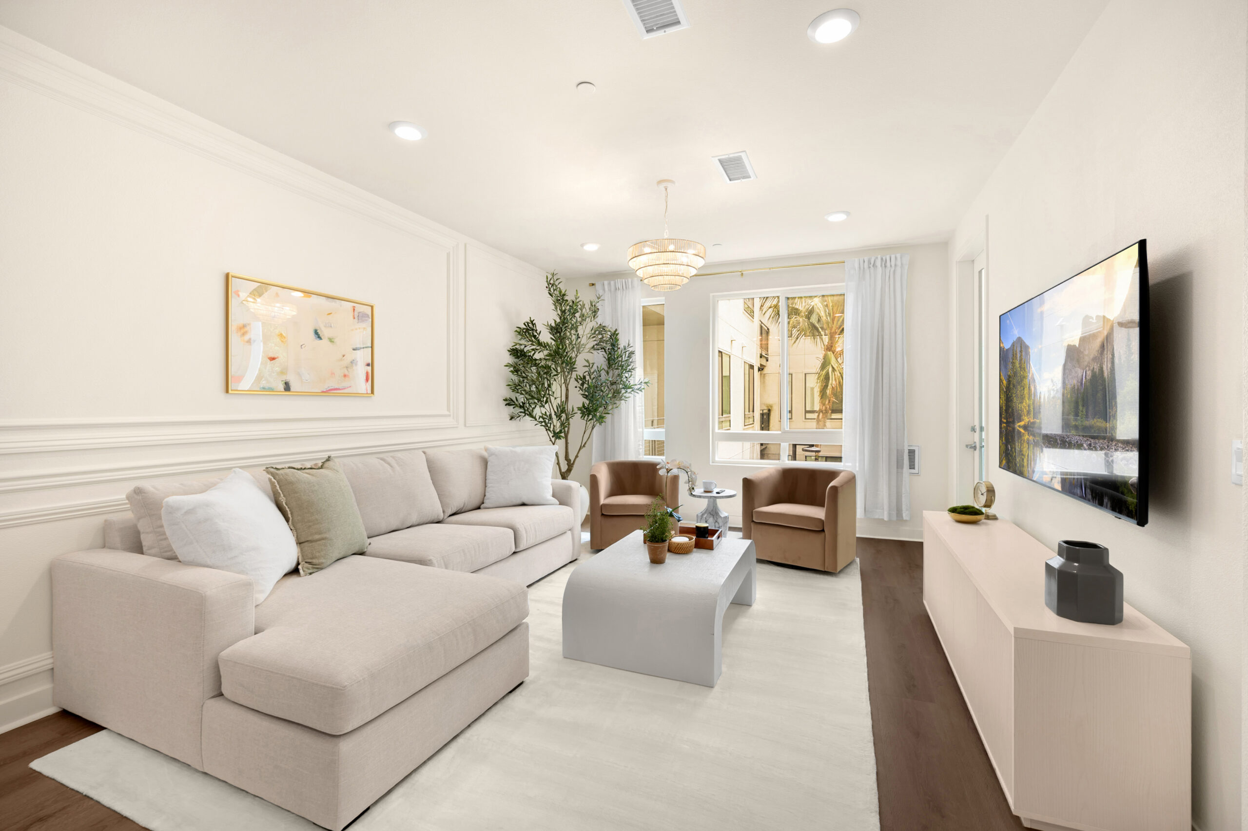 living area space- 4