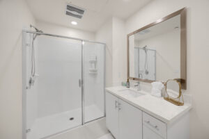 modern feature washroom