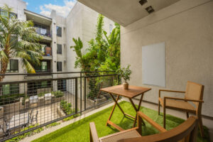 beautiful balcony area.