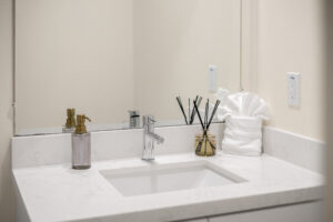 modern washroom feature