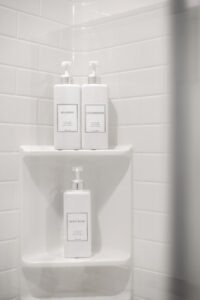 modern design washroom.