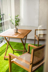 balcony chair and table
